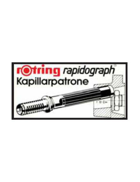 Cartucce di ricambio Rapidograph Rotring - nero - S0194640 (conf.3)