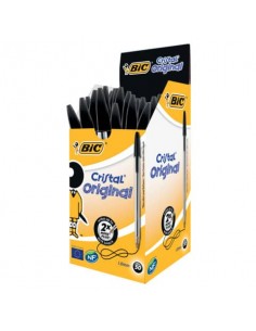 Penna a sfera Cristal® Bic - Medium - nero - 1 mm - 8373639 (conf.50)