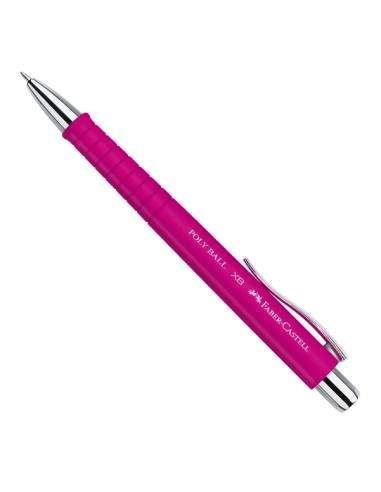 Penna a sfera Polyball Faber Castell - punta XB - tratto 1,2 mm - fusto rosa - 241128