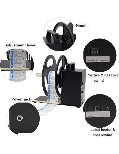 Riavvolgitore automatico per etichette in bobina larghezza max120mm diametro 200mm  - 5 Riavvolgitore automatico per etichette in bobina larghezza max120mm diametro 200mm  - 5