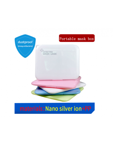 Custodia Porta Mascherina Antibatterica - 105X130X12 mm - Bianco MASK CASE - 2