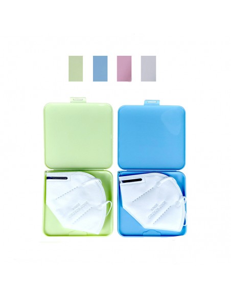 Custodia Porta Mascherina Antibatterica - 105X130X12 mm - Bianco MASK CASE - 3