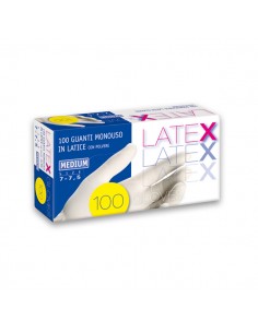 Guanti in lattice Icoguanti - Latex - M - DPI 1 cat. - bianco - esl / m (conf.100) Icoguanti - 1 2
