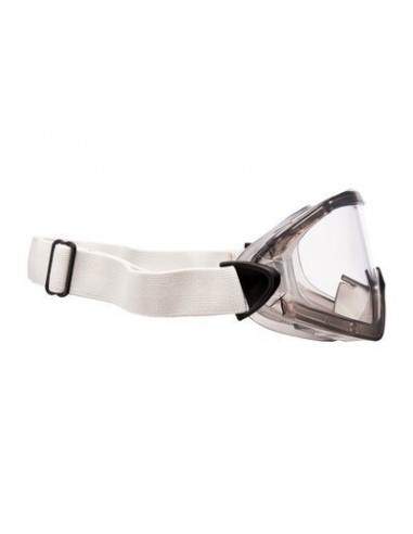 Occhiali a mascherina di protezione 3M 2890S, lente trasparente in PC (AS/AF), a tenuta di gas, banda elastica