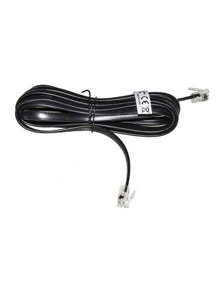 Cavo Telefonico Mt 2 Colore Nero Connettori Rj12 6/6