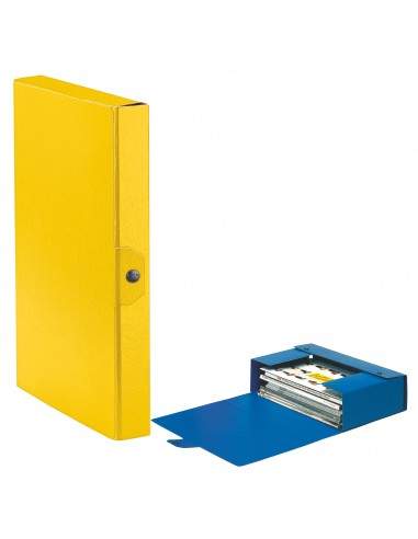 Scatole portaprogetti Eurobox Esselte - dorso 4 cm - 25x35 cm - giallo - 390324090 (conf.5)
