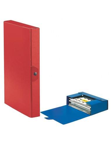 Scatole portaprogetti Eurobox Esselte - dorso 4 cm - 25x35 cm - rosso - 390324160 (conf.5)