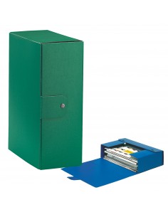 Scatole portaprogetti Eurobox Esselte - dorso 12 cm - 25x35 cm - verde - 390332180 (conf.5)
