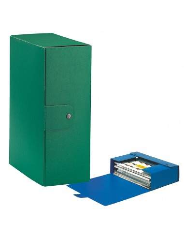Scatole portaprogetti Eurobox Esselte - dorso 12 cm - 25x35 cm - verde - 390332180 (conf.5)
