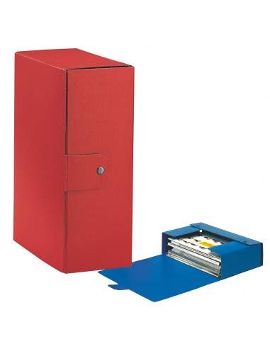 Scatole portaprogetti Eurobox Esselte - dorso 12 cm - 25x35 cm - rosso - 390332160 (conf.5)