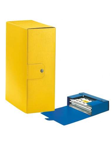 Scatole portaprogetti Eurobox Esselte - dorso 12 cm - 25x35 cm - giallo - 390332090 (conf.5)