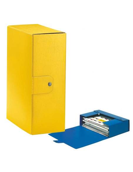 Scatole portaprogetti Eurobox Esselte - dorso 12 cm - 25x35 cm - giallo - 390332090 (conf.5)