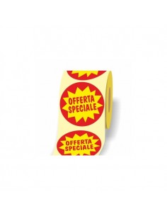 Rotolo da 1000 etichette tonde diameteo 40- My Label - Carta Patinata - d.i. 40 - adesivo permanente - Stampa Offerta Speciale 2