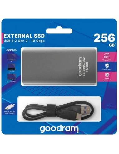 Hard disk esterno USB Type-c 256GB Goodram SSDPR-HL100-256 Goodram - 1