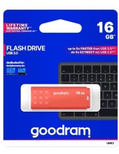 Pendrive GoodRAM 16GB UME3 orange USB 3.0 - retail blister Goodram - 1