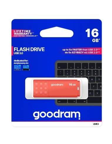 Pendrive GoodRAM 16GB UME3 orange USB 3.0 - retail blister Goodram - 1