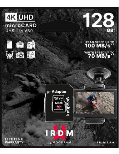 microSD 128GB CARD UHS I U3 + adapter - retail bliste Goodram - 1