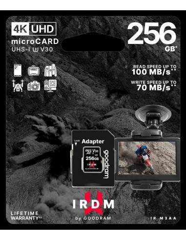 microSD 256GB CARD UHS I U3 + adapter - retail bliste Goodram - 1