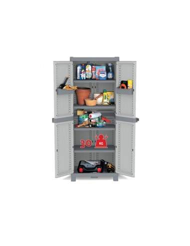 Armadio tuttopiani Terry Store Age - LxPxH 70x43,8x181,8 cm - grigio chiaro/scuro - 1002566