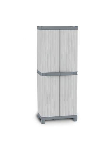 Armadio tuttopiani Terry Store Age - LxPxH 70x43,8x181,8 cm - grigio chiaro/scuro - 1002566