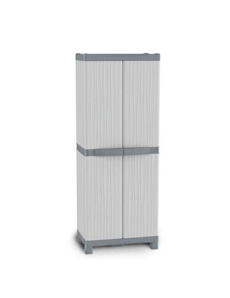 Armadio tuttopiani Terry Store Age - LxPxH 70x43,8x181,8 cm - grigio chiaro/scuro - 1002566