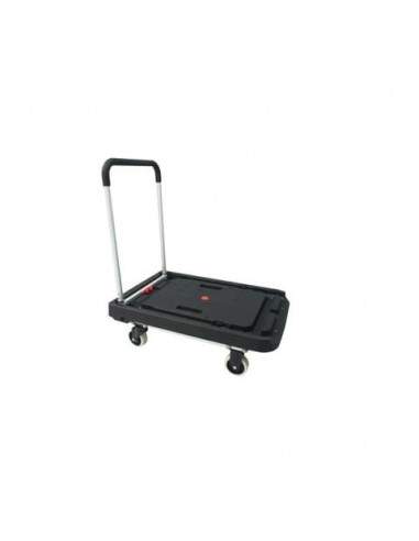 Carrello pieghevole Viso 80x52x87 cm nero - portata 200 kg - alluminio e plastica - RMP900