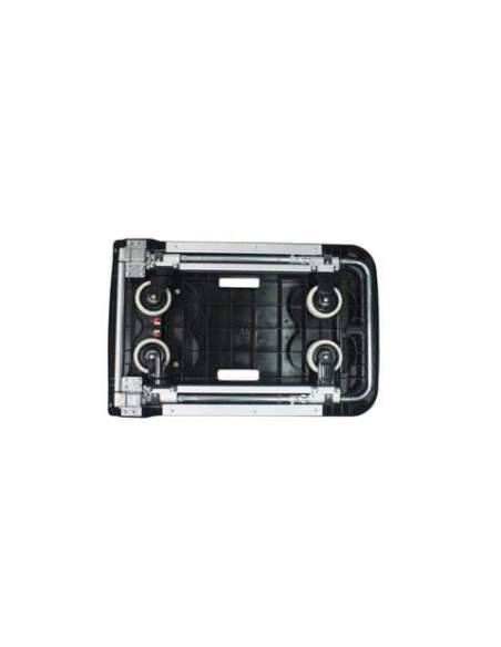 Carrello pieghevole Viso 80x52x87 cm nero - portata 200 kg - alluminio e plastica - RMP900