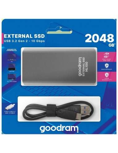 Hard disk esterno USB Type-c 2TB Goodram SSDPR-HL100-2T Goodram - 1
