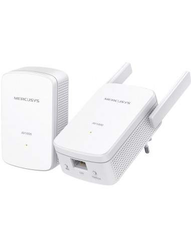 Powerline Kit Homeplug AV2 fino a 1000Mbps e Wi-Fi 300Mbps Mercusys - 1