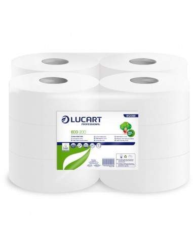 Carta igienica ecologica Mini Jumbo Lucart 2 veli - 527 strappi - 812098 (conf.12)