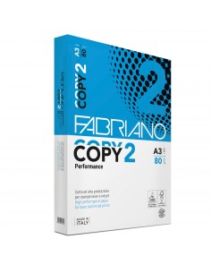 Carta per fotocopie A3 Fabriano COPY 2 500 ff bianco A3 42x29,7 cm 80 g/mq risma da 500 fogli - 41029742