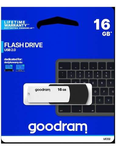 Pendrive GOODRAM Black-White 16GB USB 2.0 - retail blister Goodram - 1