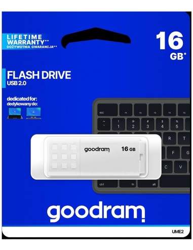 Pendrive GoodRAM 16GB UME2 white USB 2.0 - retail blister Goodram - 1