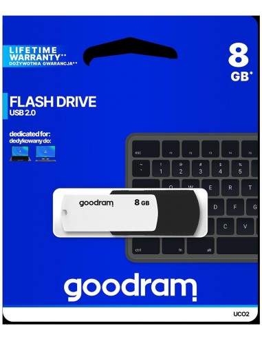 Pendrive GOODRAM Black-White 8GB USB 2.0 - retail blister Goodram - 1