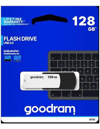 Pendrive GOODRAM Black-White 128GB USB 2.0 - retail blister Goodram - 1