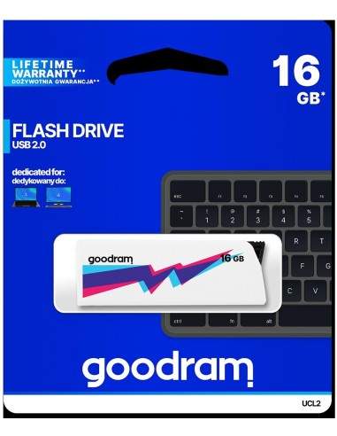 Pendrive GoodRAM 16GB UCL2 WHITE USB 2.0 - retail blister Goodram - 1