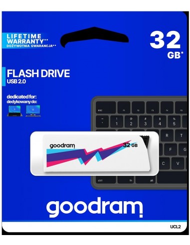 Pendrive GoodRAM 32GB UCL2 WHITE USB 2.0 - retail blister Goodram - 1