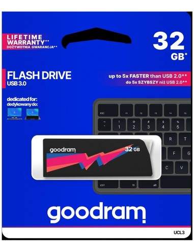 Pendrive GoodRAM 32GB UCL2 BLACK USB 3.0 - retail blister Goodram - 1