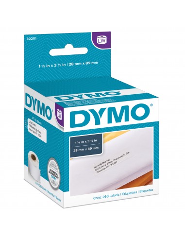 Etichette per Dymo LabelWriter  - permanenti - 28x89mm - bianco - 1982991 (conf.2)