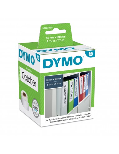 Etichette per Dymo LabelWriter - permanenti - 190x59 mm - bianco - S0722480 (pz.1x110)