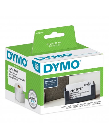 Etichette per Dymo LabelWriter - non adesive - 89x51 mm - bianco - S0929100 (pz.1x300)