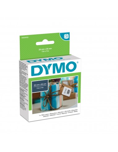 Etichette per Dymo LabelWriter - removibili - 25x25 mm - bianco - S0929120 (pz.1x750)