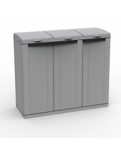 Contenitore EcoCab 3 per raccolta differenziata - 102x39x88,7 cm - 3 portasacco da 110 L ciascuno - Terry Terry Store Age - 2