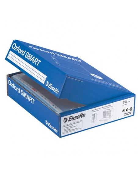 Busta a perforazione universale Esselte - Office lucida - 4 pack x 100 - 22x30 cm - 391098000 (conf.400)