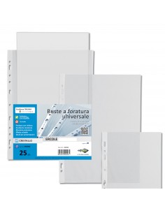 Conf. 25 Buste Forate 23X33-15 Ercole Pvc Sei Rota - 502333