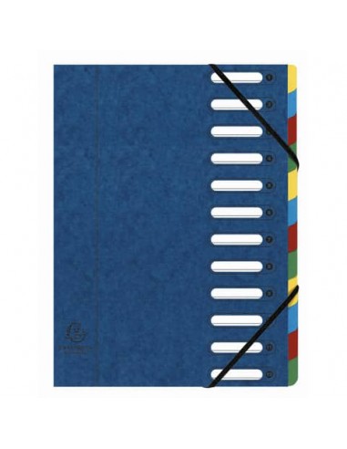 Classificatore Harmonika® 12 divisori - 24,5x32 cm blu 55122E