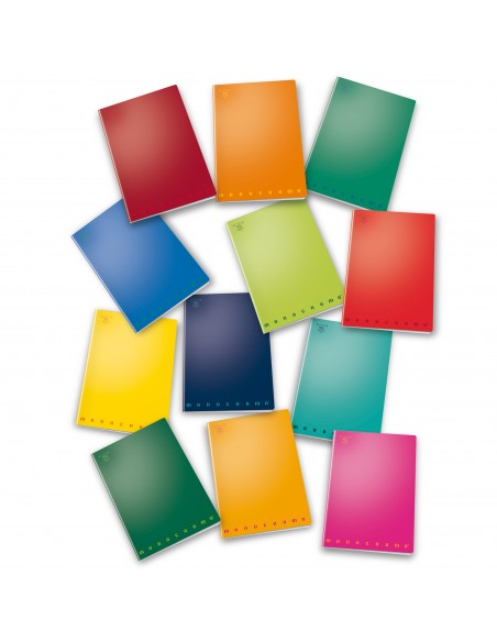 Conf. 10 Quadernone Monocromo Pigna formato A4 - 40 ff Pigna - 2