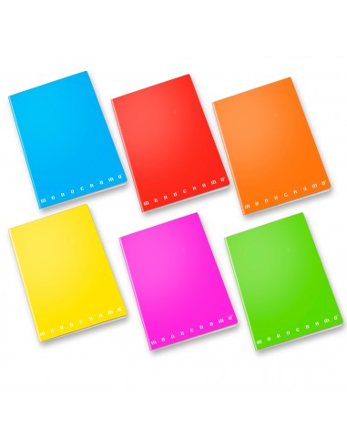 Conf. 10 Quadernone PIGNA Monocromo Fluo formato A4 assortiti Pigna - 2