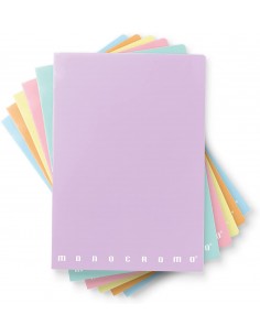 Conf. 10 Quadernoni Monocromo Pastel Pigna formato A4 assortiti Pigna - 1