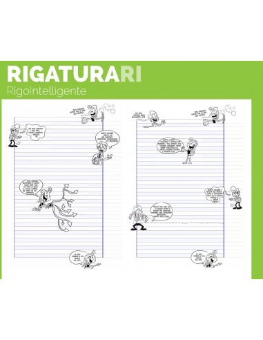 Conf. 10 Quaderni Pigna Q.I. A4 con rigatura speciale per dislessici e disgrafici Pigna - 1